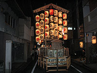 夜の油天神山