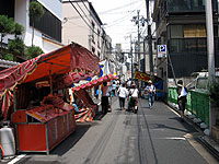 綾小路通を東に向かう図