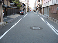 八幡山が建てられていた路面