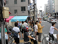 四条西洞院西側の横断歩道